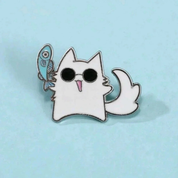 Jujitsu Kaisen funny fish enamel pin brooch charm purse bag anime pins manga cha - Picture 1 of 7